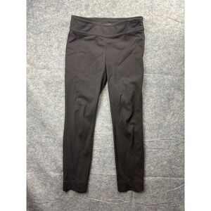 Eileen Fisher Crepe Slim Taper Pants Womens Size Small Brown Mid Rise Minimalist